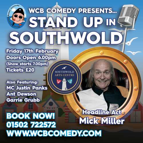 Stand Up In Southwold Headline Mick Miller