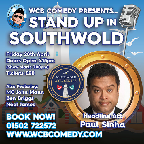 Stand Up In Southwold Headliner Paul Sinha