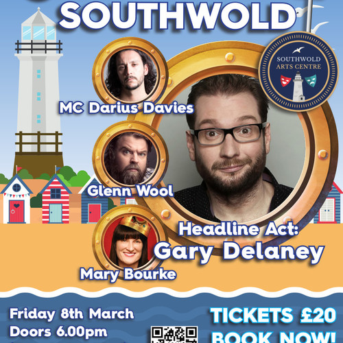 WCB Comedy ~ Stand Up In Southwold Headliner Gary Delaney