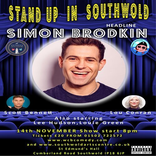Stand Up In Southwold Headline Simon Brodkin